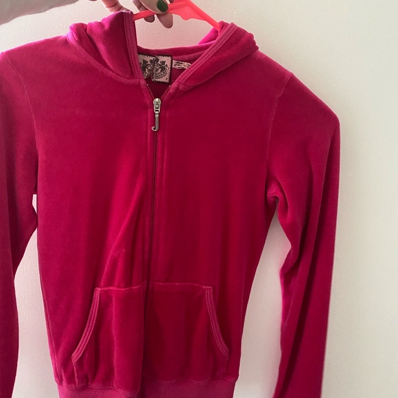 *RESERVED For A.H.* Juicy Couture Viva La Juicy Velour Hoodie Y2K Original RARE - Picture 3 of 3